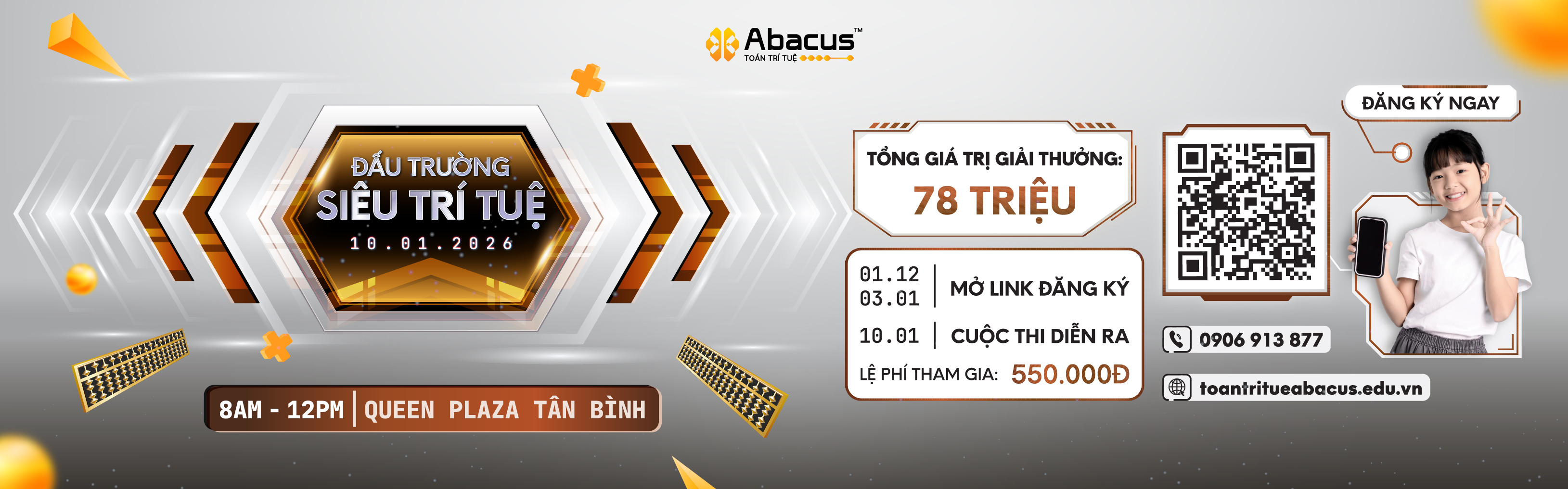 Banner Toán Trí Tuệ Abacus 1